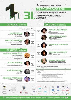Toruńskie Spotkania Teatrów Jednego Aktora 2016
